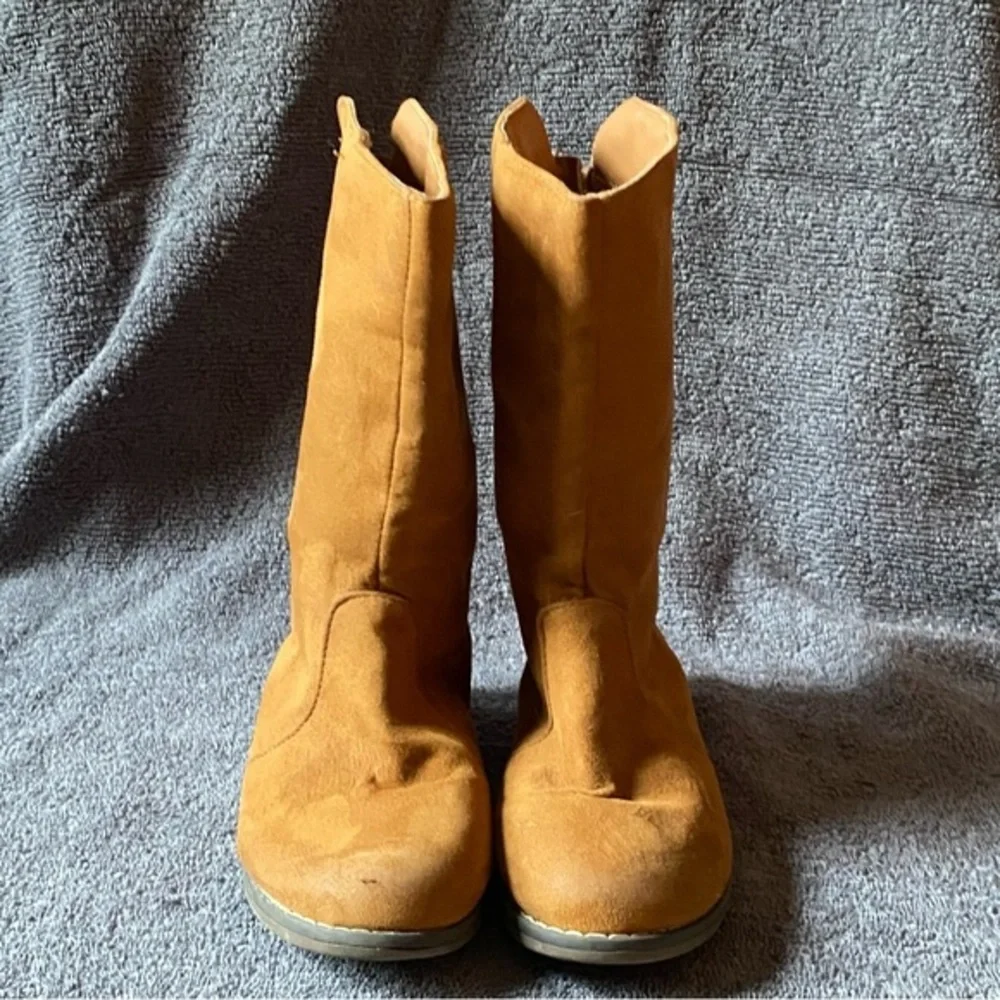 Boots Girls Size 12 Tassels Back‎ Zip Brown